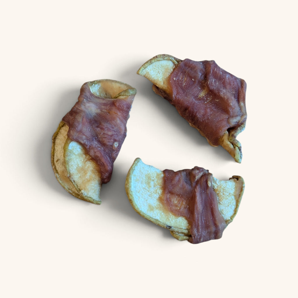 Duck wrapped Snow Pear