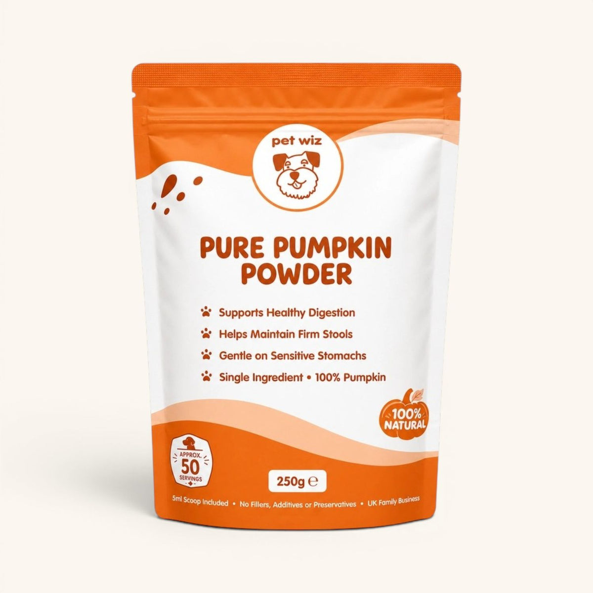 Pure Pumpkin Powder For Dogs – 250g