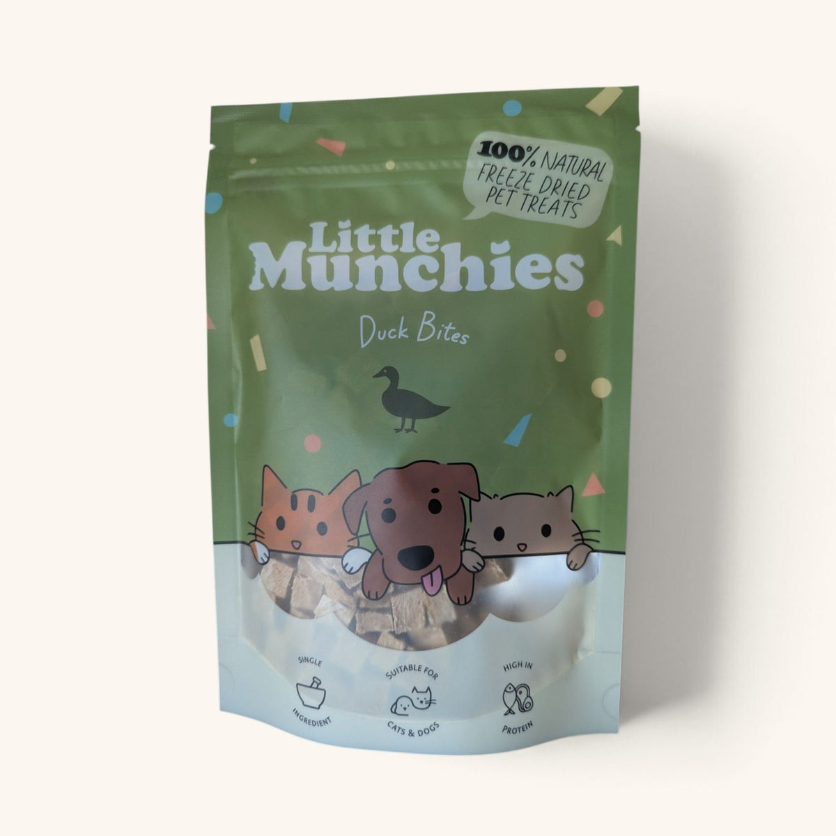 Freeze dried duck bites 50g