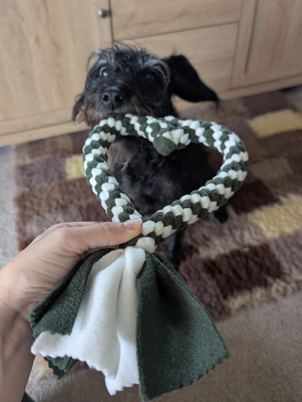Heart shaped tug toys