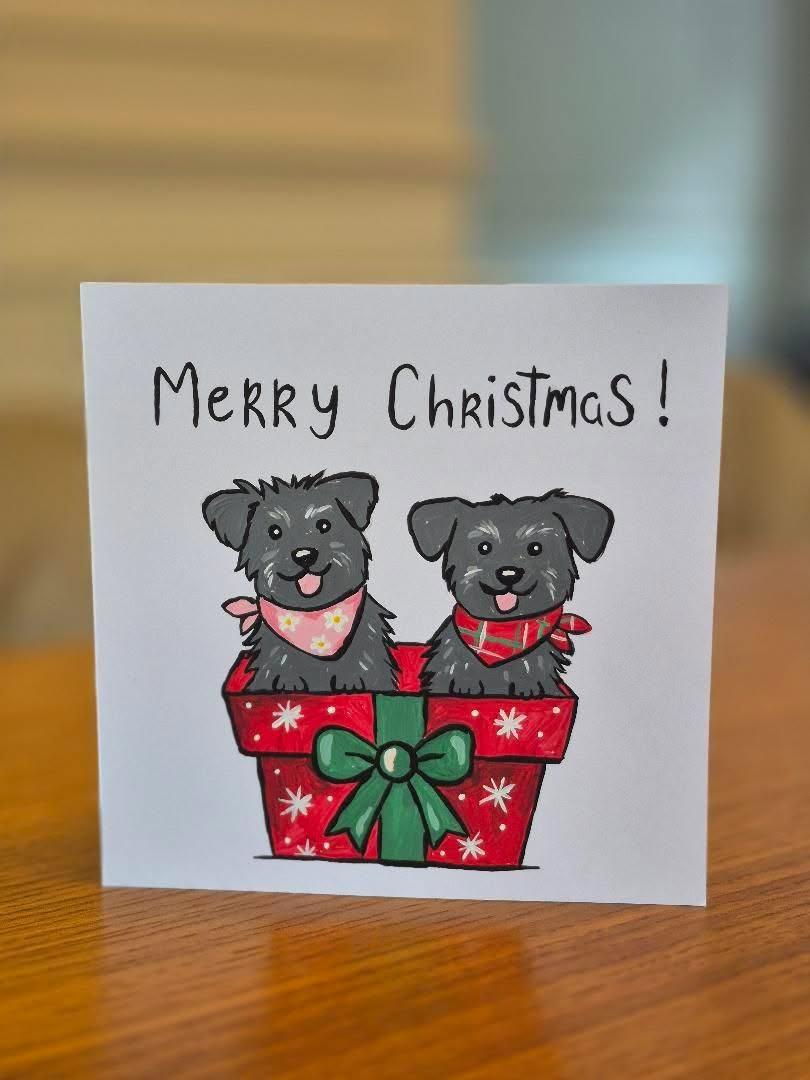 Hand painted Christmas cards