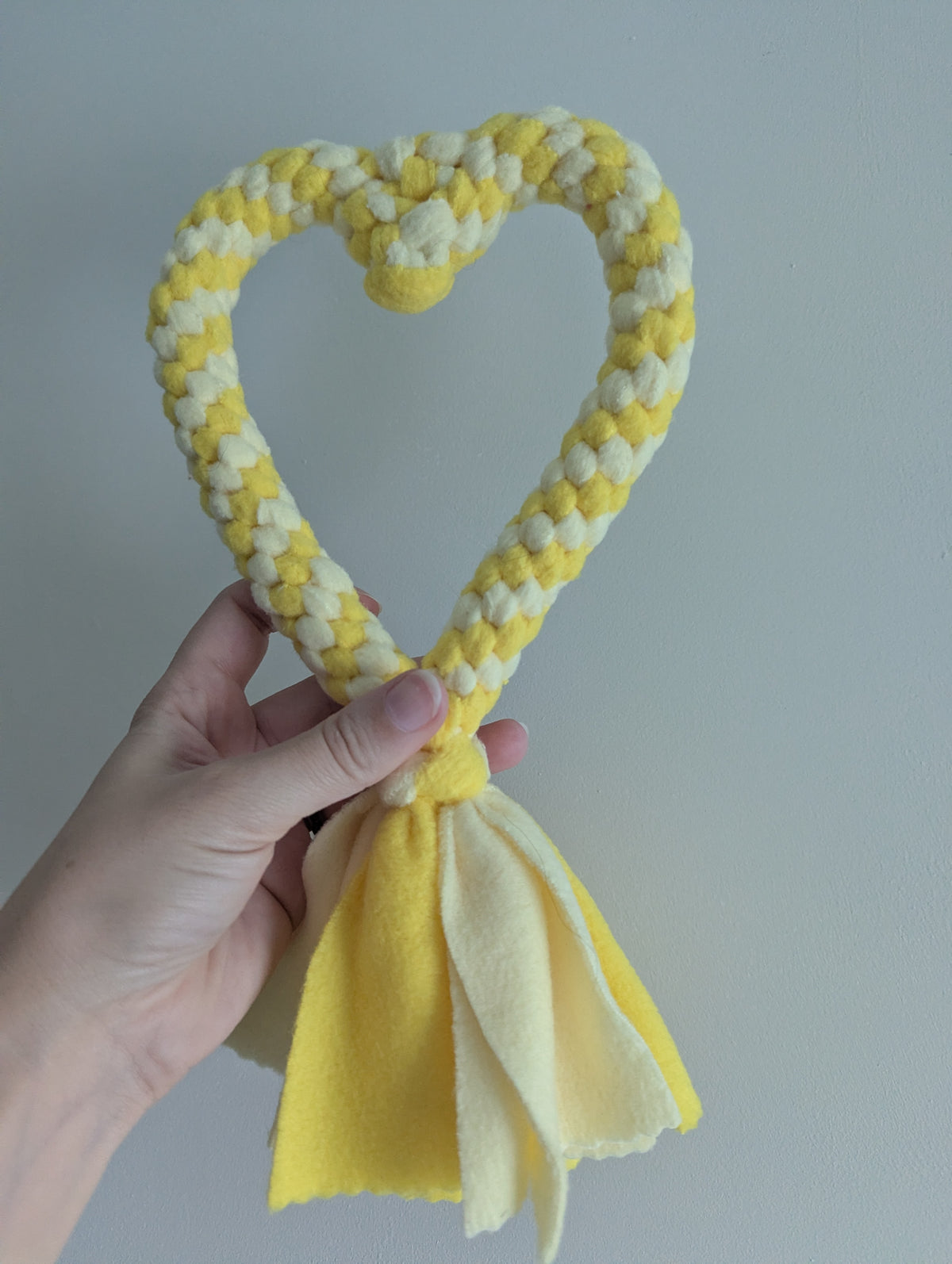 Heart shaped tug toys