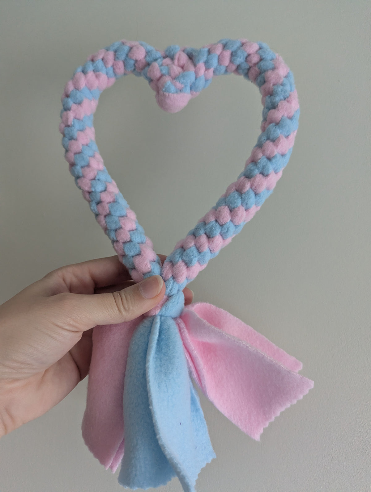 Heart shaped tug toys
