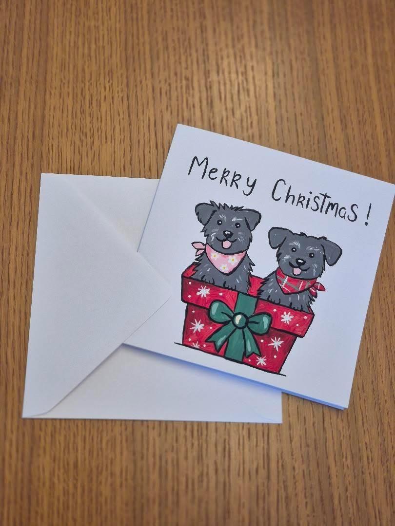 Hand painted Christmas cards