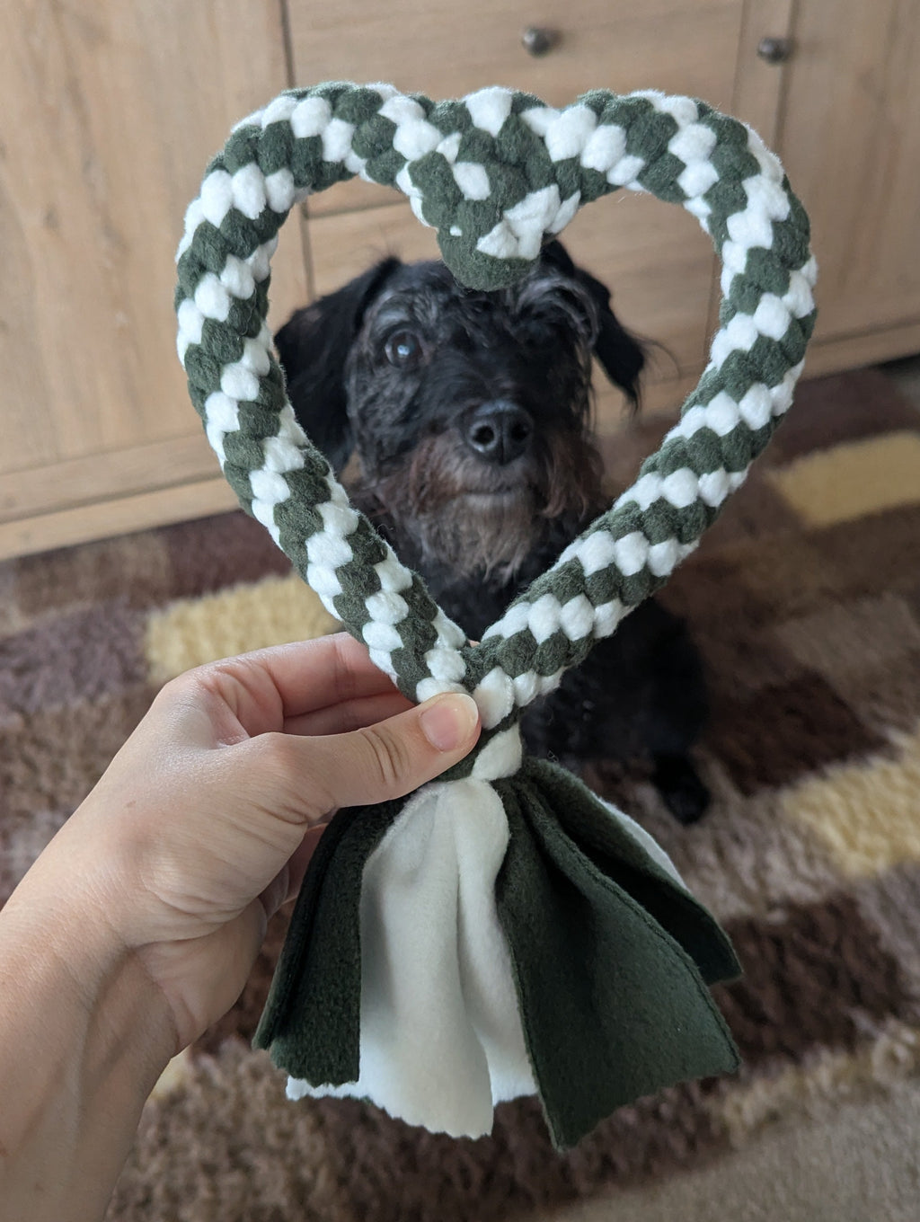 Heart shaped tug toys