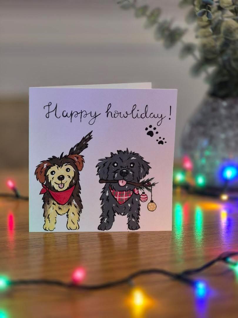 Hand painted Christmas cards